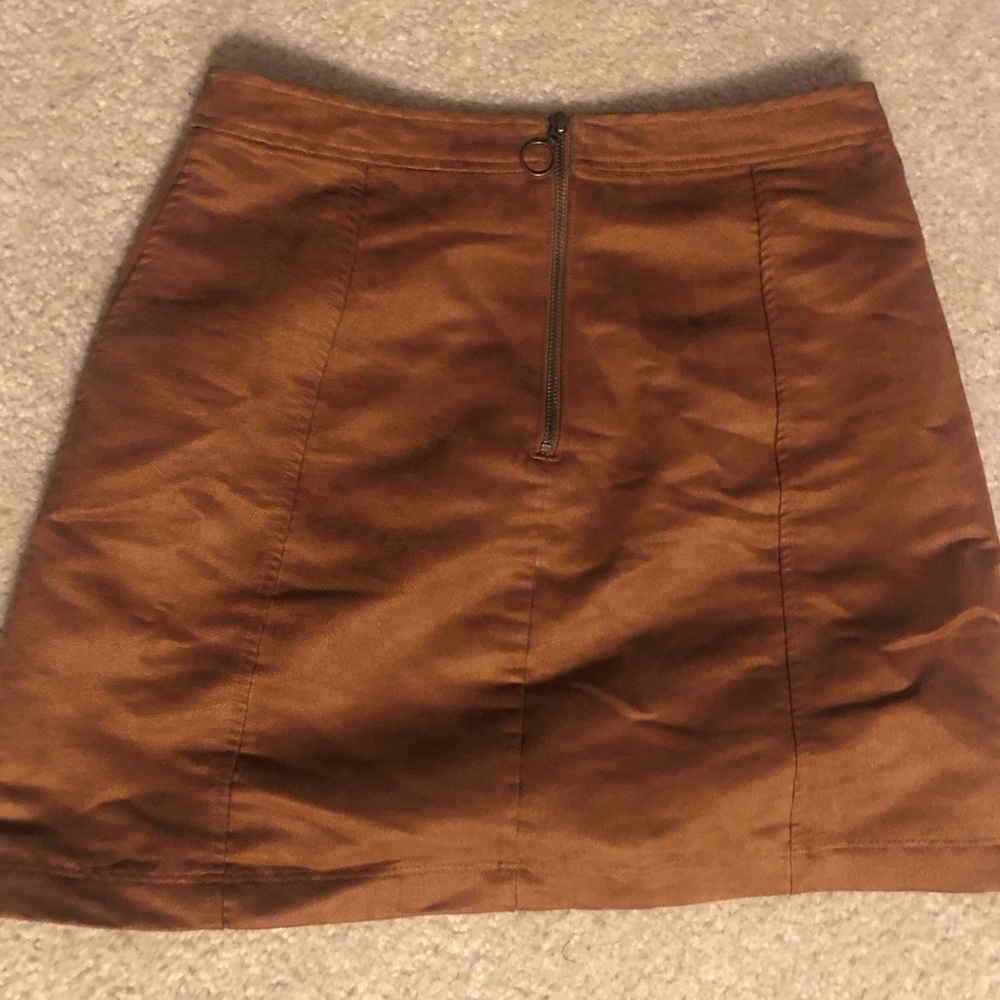 Old Navy brown suede skirt